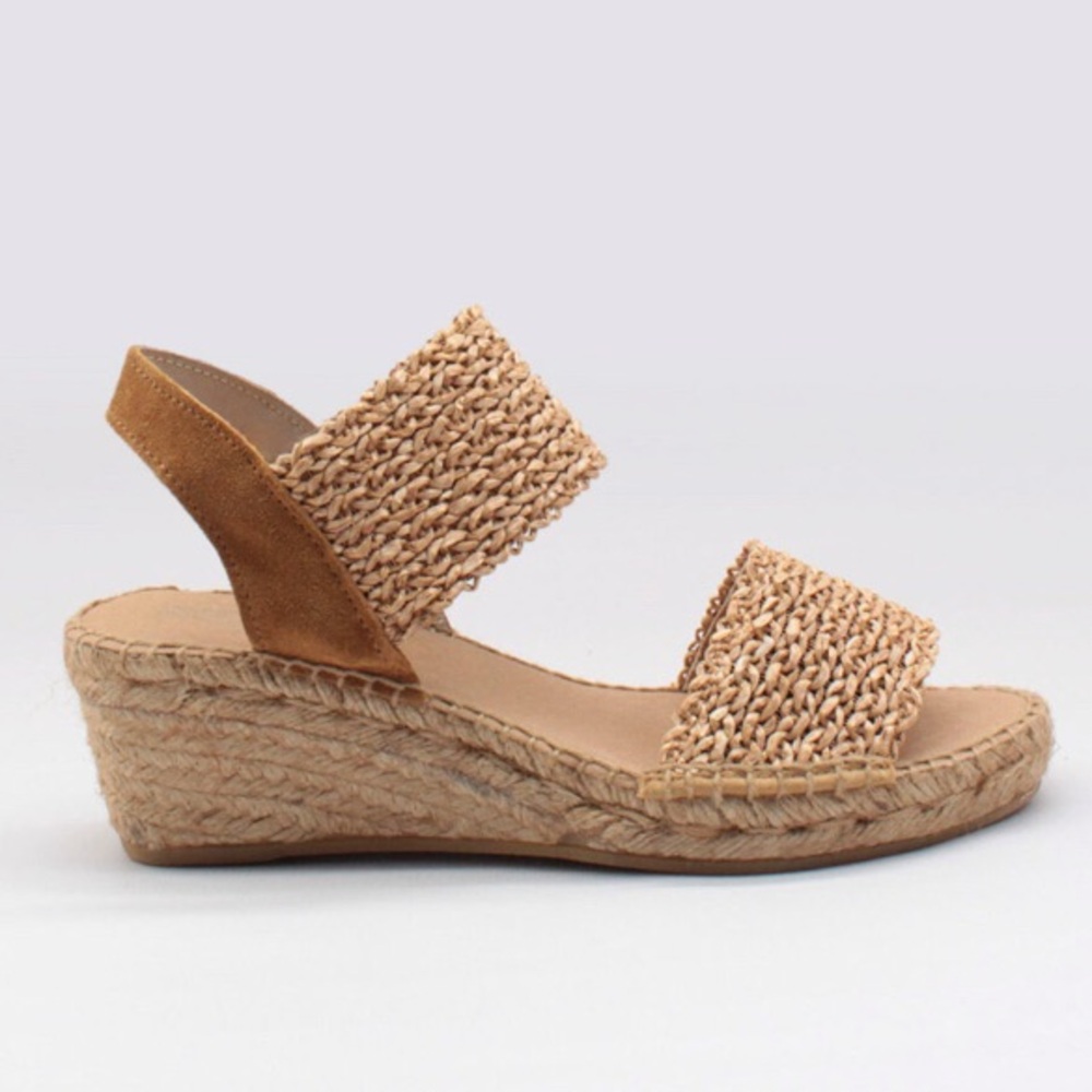 Woven Espadrille Wedge Sandal - Natural